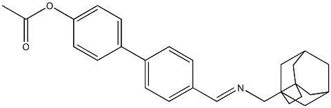  4'-{[(tricyclo[4.3.1.1~3,8~]undec-3-ylmethyl)imino]methyl}[1,1'-biphenyl]-4-yl acetate