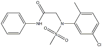 2-[5-chloro-2-methyl(methylsulfonyl)anilino]-N-phenylacetamide,,结构式