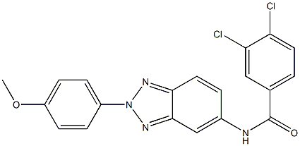 3,4-dichloro-N-[2-(4-methoxyphenyl)-2H-1,2,3-benzotriazol-5-yl]benzamide Structure