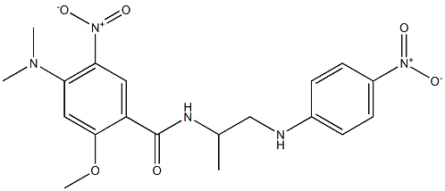  4-(dimethylamino)-5-nitro-N-(2-{4-nitroanilino}-1-methylethyl)-2-methoxybenzamide