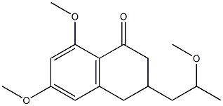 6,8-dimethoxy-3-(2-methoxypropyl)-3,4-dihydro-1(2H)-naphthalenone Structure