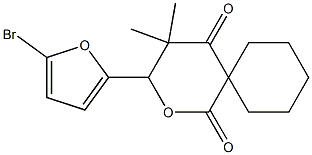 3-(5-bromo-2-furyl)-4,4-dimethyl-2-oxaspiro[5.5]undecane-1,5-dione