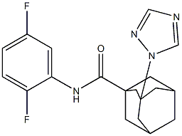 N-(2,5-difluorophenyl)-3-(1H-1,2,4-triazol-1-yl)-1-adamantanecarboxamide