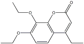 7,8-diethoxy-4-ethyl-2H-chromen-2-one,,结构式