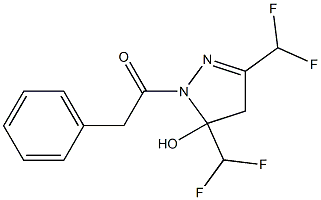 3,5-bis(difluoromethyl)-1-(phenylacetyl)-4,5-dihydro-1H-pyrazol-5-ol