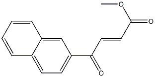 methyl 4-(2-naphthyl)-4-oxo-2-butenoate,,结构式