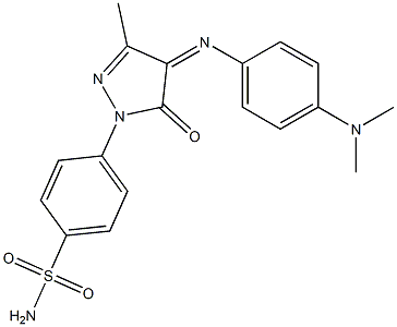 4-(4-{[4-(dimethylamino)phenyl]imino}-3-methyl-5-oxo-4,5-dihydro-1H-pyrazol-1-yl)benzenesulfonamide