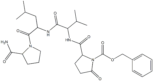 benzyl 2-{[(1-{[(1-{[2-(aminocarbonyl)-1-pyrrolidinyl]carbonyl}-3-methylbutyl)amino]carbonyl}-2-methylpropyl)amino]carbonyl}-5-oxo-1-pyrrolidinecarboxylate