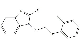 2-methylphenyl 2-[2-(methylsulfanyl)-1H-benzimidazol-1-yl]ethyl ether