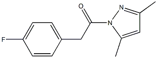 1-[(4-fluorophenyl)acetyl]-3,5-dimethyl-1H-pyrazole|