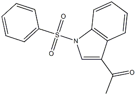 1-[1-(phenylsulfonyl)-1H-indol-3-yl]ethanone Struktur
