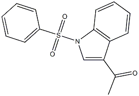 1-[1-(phenylsulfonyl)-1H-indol-3-yl]ethanone,,结构式