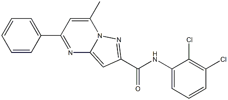N-(2,3-dichlorophenyl)-7-methyl-5-phenylpyrazolo[1,5-a]pyrimidine-2-carboxamide Structure