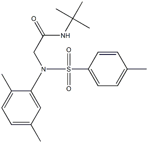 N-(tert-butyl)-2-{2,5-dimethyl[(4-methylphenyl)sulfonyl]anilino}acetamide