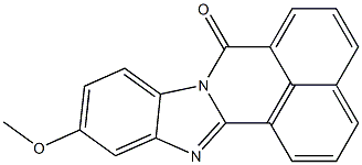 11-methoxy-7H-benzimidazo[2,1-a]benzo[de]isoquinolin-7-one,,结构式