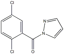 1-(2,5-dichlorobenzoyl)-1H-pyrazole 化学構造式