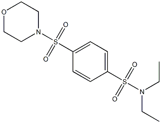 N,N-diethyl-4-(morpholin-4-ylsulfonyl)benzenesulfonamide Structure