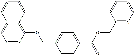 pyridin-2-ylmethyl 4-[(1-naphthyloxy)methyl]benzoate