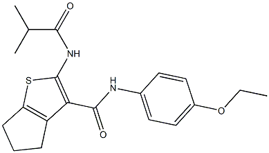 N-(4-ethoxyphenyl)-2-(isobutyrylamino)-5,6-dihydro-4H-cyclopenta[b]thiophene-3-carboxamide