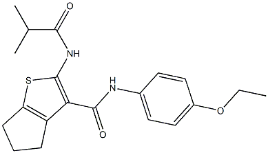  N-(4-ethoxyphenyl)-2-(isobutyrylamino)-5,6-dihydro-4H-cyclopenta[b]thiophene-3-carboxamide