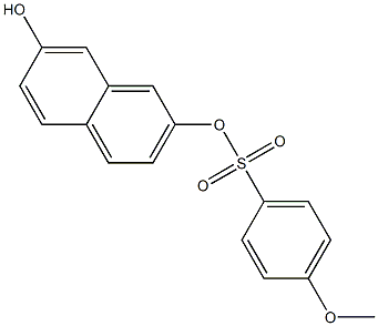 7-hydroxy-2-naphthyl 4-methoxybenzenesulfonate Structure