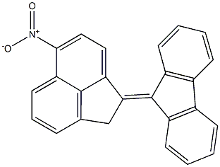 9-(6-nitro-1(2H)-acenaphthylenylidene)-9H-fluorene 化学構造式