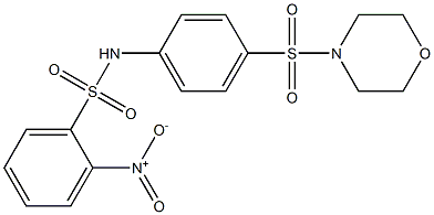 2-nitro-N-[4-(morpholin-4-ylsulfonyl)phenyl]benzenesulfonamide Structure