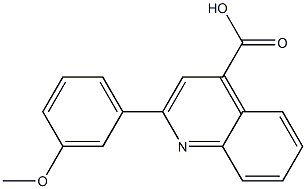 2-(3-methoxyphenyl)-4-quinolinecarboxylic acid Structure