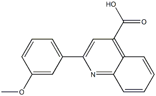 2-(3-methoxyphenyl)-4-quinolinecarboxylic acid