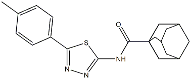 N-[5-(4-methylphenyl)-1,3,4-thiadiazol-2-yl]-1-adamantanecarboxamide Structure