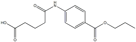 5-oxo-5-[4-(propoxycarbonyl)anilino]pentanoic acid Struktur