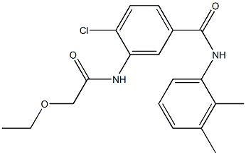 4-chloro-N-(2,3-dimethylphenyl)-3-[(ethoxyacetyl)amino]benzamide Structure