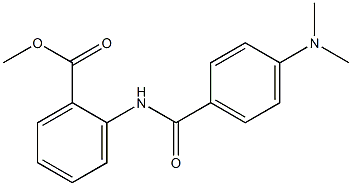 methyl 2-{[4-(dimethylamino)benzoyl]amino}benzoate Structure