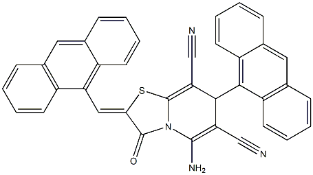 5-amino-7-(9-anthryl)-2-(9-anthrylmethylene)-3-oxo-2,3-dihydro-7H-[1,3]thiazolo[3,2-a]pyridine-6,8-dicarbonitrile|