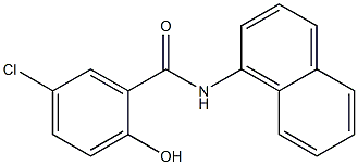 5-chloro-2-hydroxy-N-(1-naphthyl)benzamide 结构式