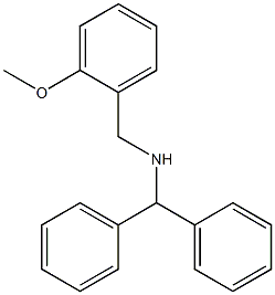 N-benzhydryl-N-(2-methoxybenzyl)amine Structure