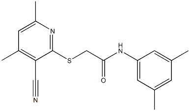 2-[(3-cyano-4,6-dimethylpyridin-2-yl)sulfanyl]-N-(3,5-dimethylphenyl)acetamide