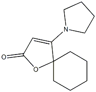 4-(1-pyrrolidinyl)-1-oxaspiro[4.5]dec-3-en-2-one Structure