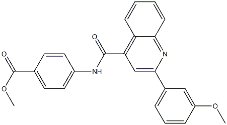  methyl 4-({[2-(3-methoxyphenyl)-4-quinolinyl]carbonyl}amino)benzoate