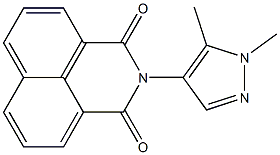 2-(1,5-dimethyl-1H-pyrazol-4-yl)-1H-benzo[de]isoquinoline-1,3(2H)-dione,,结构式