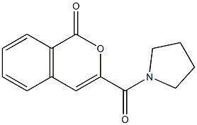 3-(1-pyrrolidinylcarbonyl)-1H-isochromen-1-one Structure