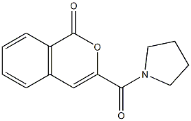 3-(1-pyrrolidinylcarbonyl)-1H-isochromen-1-one,,结构式