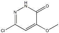 6-chloro-4-methoxy-3(2H)-pyridazinone,,结构式