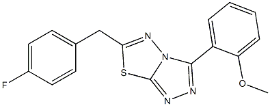 2-[6-(4-fluorobenzyl)[1,2,4]triazolo[3,4-b][1,3,4]thiadiazol-3-yl]phenyl methyl ether