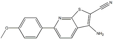 3-amino-6-(4-methoxyphenyl)thieno[2,3-b]pyridine-2-carbonitrile