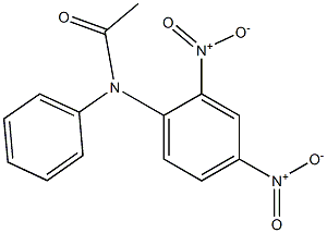 N-{2,4-bisnitrophenyl}-N-phenylacetamide Struktur