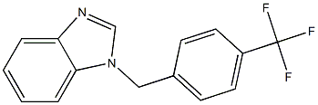 1-{[4-(trifluoromethyl)phenyl]methyl}-1H-benzimidazole,,结构式