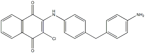 2-[4-(4-aminobenzyl)anilino]-3-chloronaphthoquinone