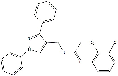 2-(2-chlorophenoxy)-N-[(1,3-diphenyl-1H-pyrazol-4-yl)methyl]acetamide