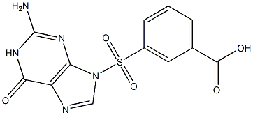 3-[(2-amino-6-oxo-1,6-dihydro-9H-purin-9-yl)sulfonyl]benzoic acid